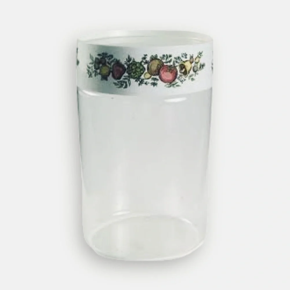 VINTAGE Spice of Life Glass Canister